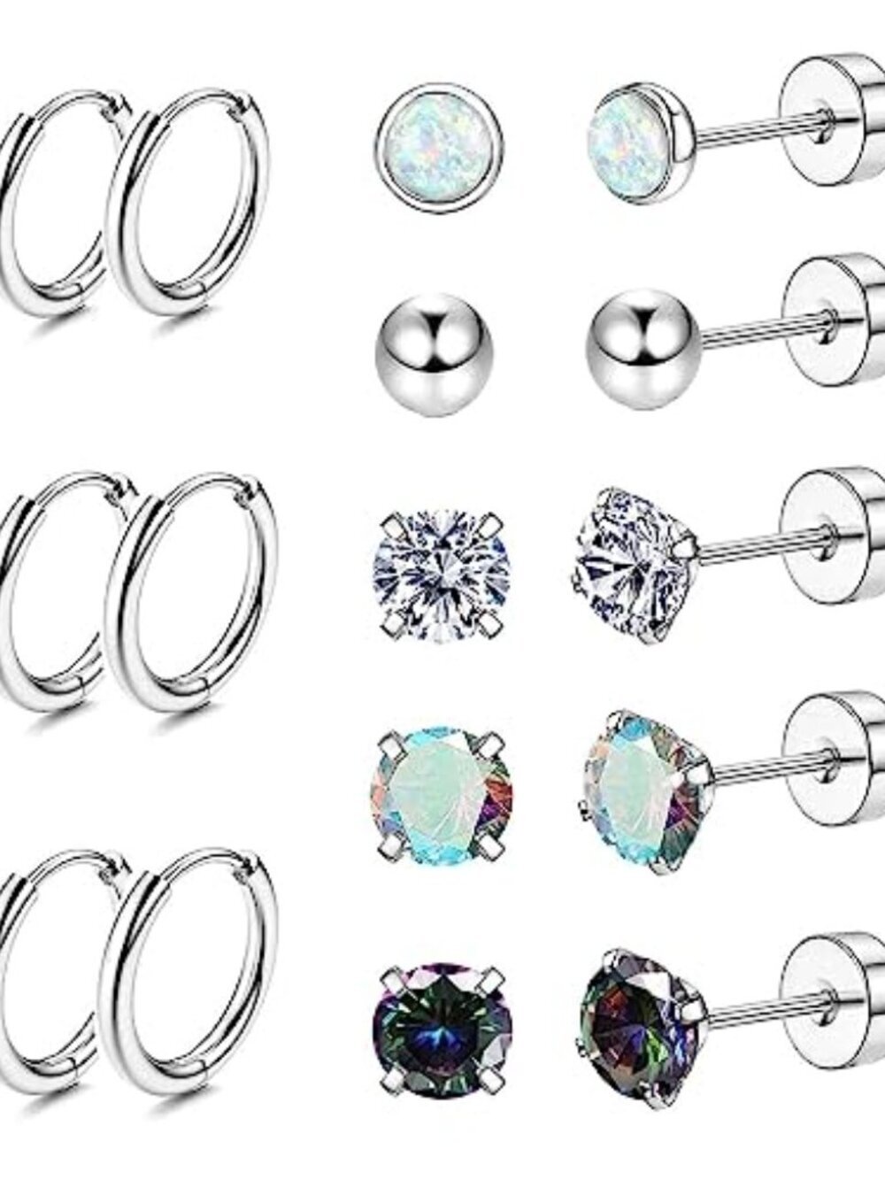 BRAND NEW Surgical Steel Earrings for Sensitive Ears Hypoallergenic 20G
